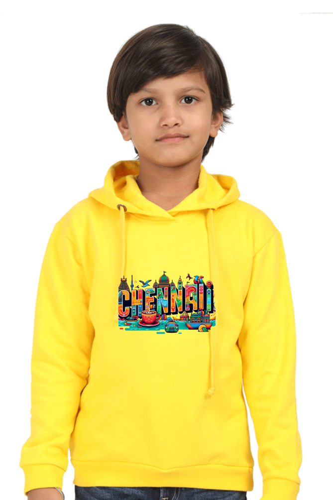 Chennai Charm Hoodie - Celebrate the Heartbeat of Tamil Nadu!