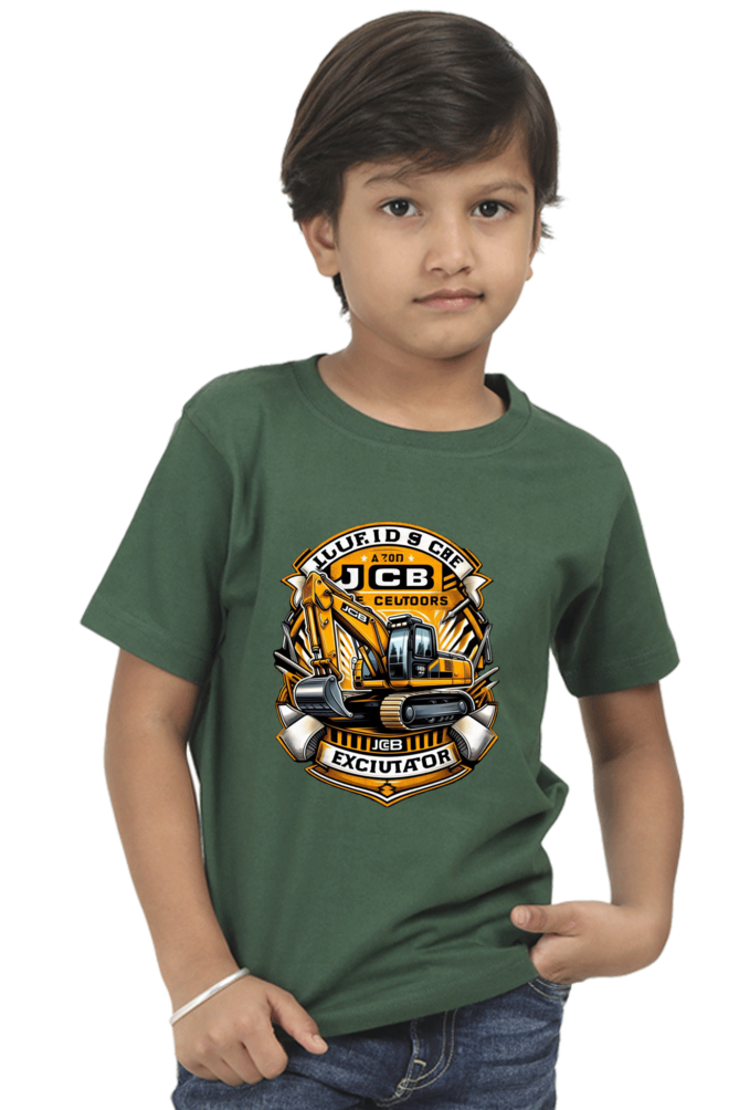 JCB Excavator Adventure T-Shirt - Dig Deep into Fun!